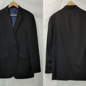 Billy London‎ Blazer Sport Coat Black Two Button Classic 38L 38 Long Double Vent